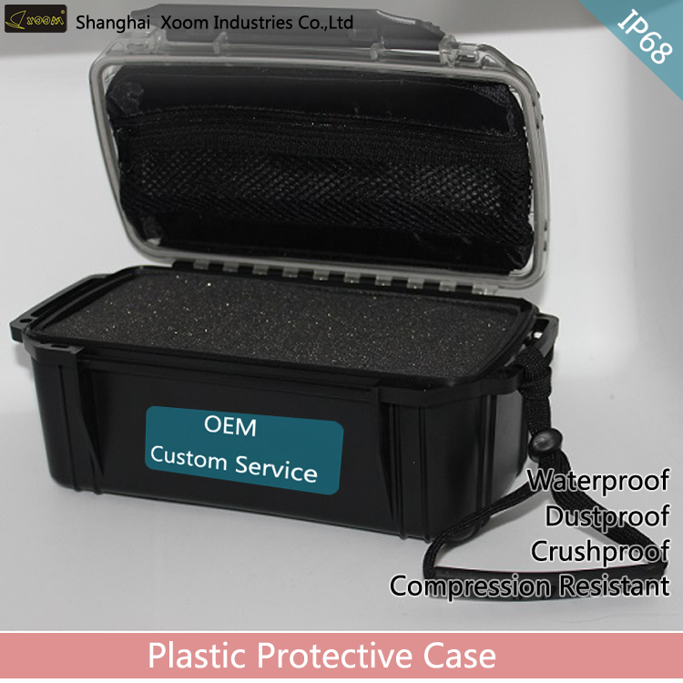 Outdoor Clear Lid Waterproof Plastic Hard Packing Container for Gadgets X-3020A