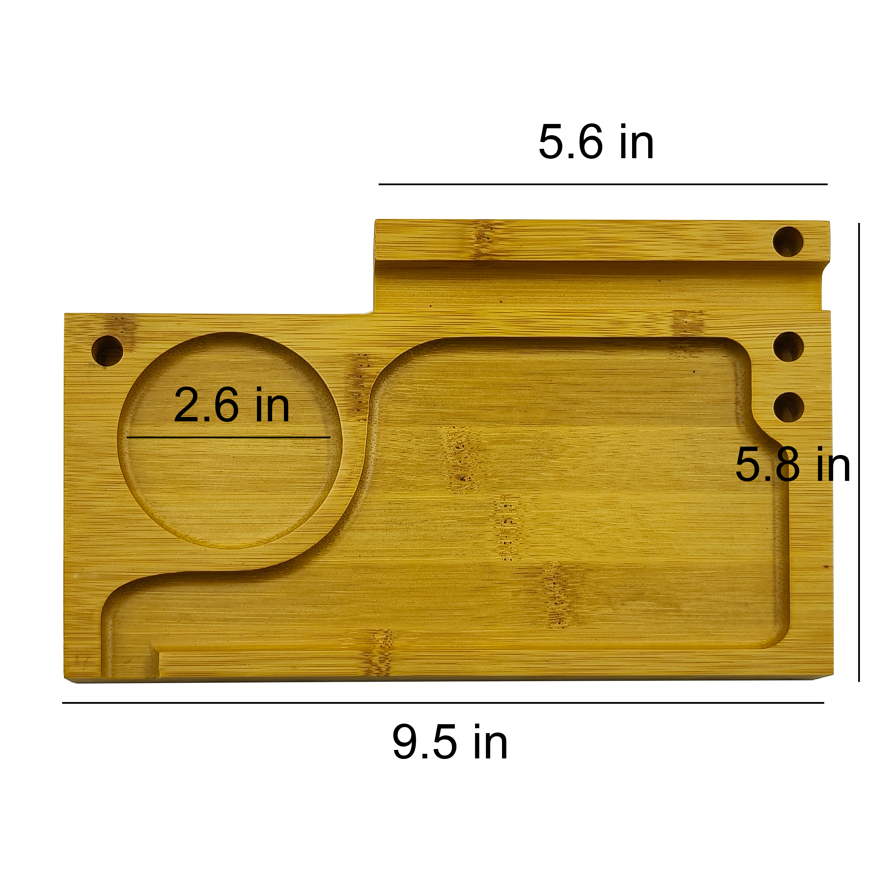 [W2003][9.2*6.7*4.9 in]Wood Herb Stash Box with Rolling Tray Storage Container to Store Smoking Accessories Grinder