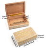 [W2005-B][176*110*56MM]Vintage Luxury Portable Cedar Desktop Humidor Custom Cigar Storage Box Travel cigar case for 10ct with Essential Accessories