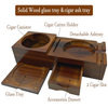 [W2002]Customized Premium Cedar Wood Cigar Case Wooden Cigar Ashtray High Quality Smoking Accessories Wholesale Ashtrays