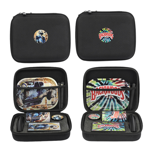 [BP-E107][260*170*90 Mm]Portable Travel Stash Box Set Wholesale Smoking Accessories Including Custom Logo Metal Tobacco And Herb Grinder Rolling Tray