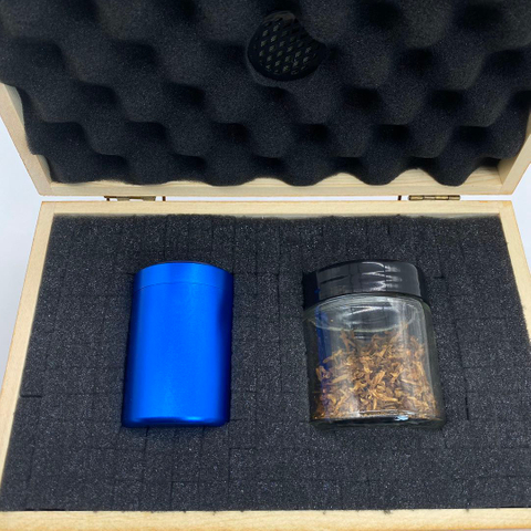 [1802][220*137*88mm]Custom Luxury Wooden Smell-Proof Smoking Stash Box Combo Travel Storage with Rolling Tray Accessories Waterproof Design