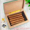 [W2005-A][176*110*47MM]High-End Customized Wooden Humidor Set Portable Travel Cigar Box Special Lacquer Surface Cigar Display for Party