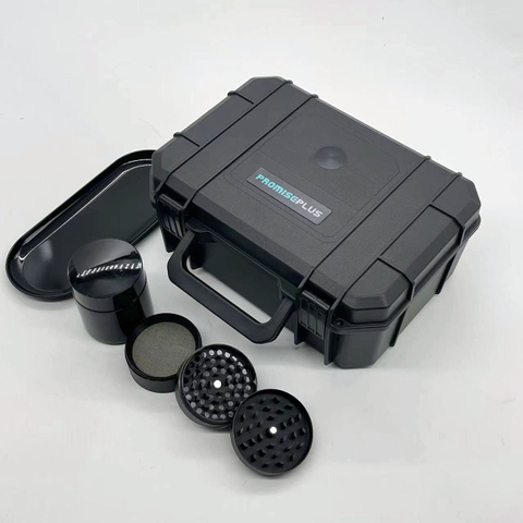 [BP-1601] 2023 Newest Stash Box Manufacturer Custom Smell-proof Protective Hard Smoking Grinder Container Stoner Kit with Smoking Accessories Rolling Tray