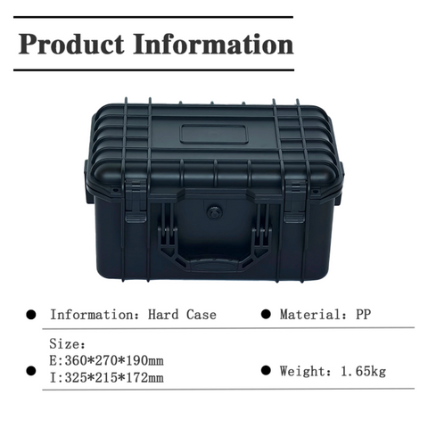 PP Plastic Portable Protective Hard Case Safety Case Tool Case IP67 Precision Instrument Shockproof Case