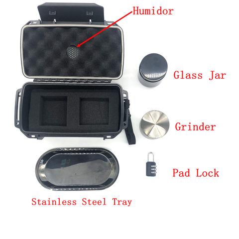 [BP-3003] Waterproof smell proof custom plastic smoking kit plastic stash box for grinder with custom logo