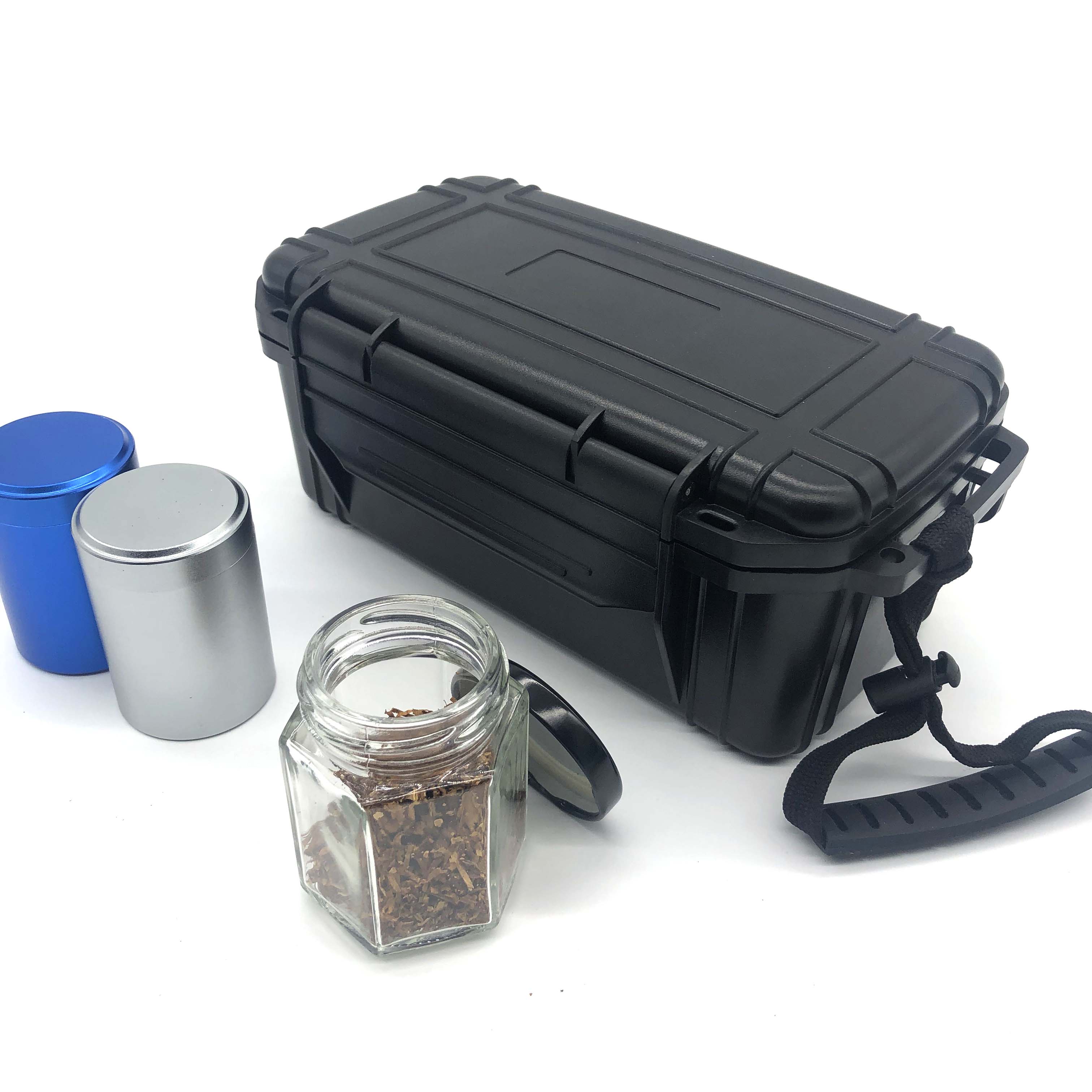 [BP-3002] With Zip Bag Hard Plastic Case Lighters Smoking Accessories Sets Smoking Kit Tobacco Case Stash Box with Grinder Custom Foam Logo