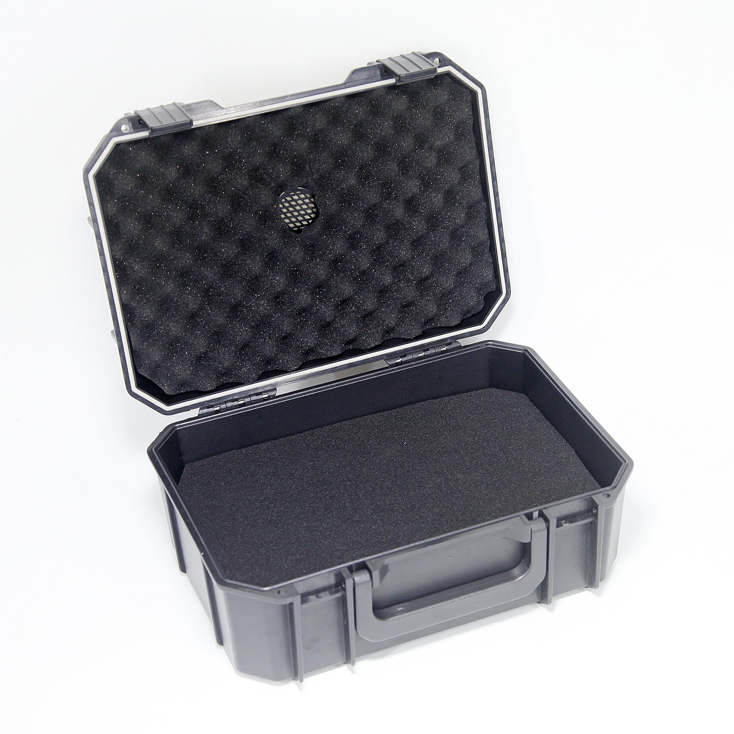 [X-1601][250×180×93mm]Black Waterproof Shockproof HardPortable Military Tool Case High Qualtiy Dry Case with Handle