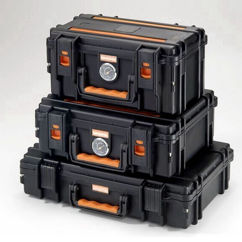 [X-A2801][280*220*103mm]Military Empty Bullet Box Case Electronics Storage Tool Bag Case ABS Universal Waterproof Trolley Case Waterproof Suitcase Plastic Hard Case Tool Box for Detecting Instrument