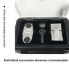 Factory Wholesal Cigar Travel Humidor Double Cigar Case Cigar Full Set with Sparate Storage for Accessories Hold 5 Cigars Packets 