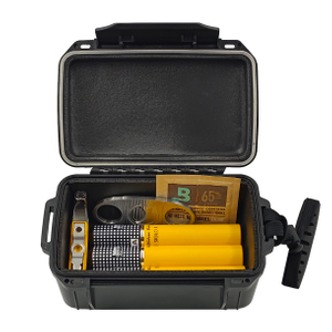 [BP_2002CI] [10CT] Cigar Gift Set Cigar Cutter Custom Cigar Box Travel Humidor with Humidifier