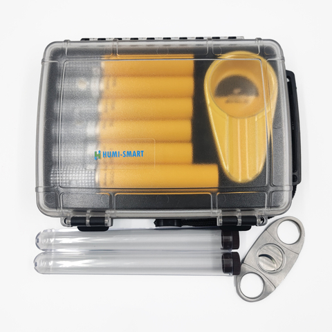 [BP-8010CI] [6CT] Amazon Cigar Display Factory Wholesale Travel humidor Portable Cigar Travel Case Cigar Humidor Box with Foam