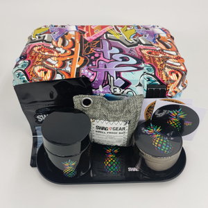 [C1601][215*140*68mm]Fashon Waterproof Tobacco Smoking Box Rolling Tray Custom Logo Herb Cigarette Cigar Stash Smoking Case Smell Proof Marijuanna Accessories Smoking Box with Foam