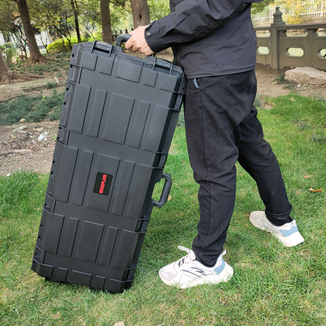 Waterproof Military Case wholesale plastic hard Tactical Long Gun Case with wheels