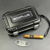 [BP-2416 246*166*76 mm ] Custom wholesale cigar gift box set cigar travel humidor gift box for men