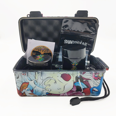 [C7002][208*98*84mm]Manufacturer Wholesale Smell Proof Stash Box Kit Waterproof Smoking Kit for Grinder with Custom Logo