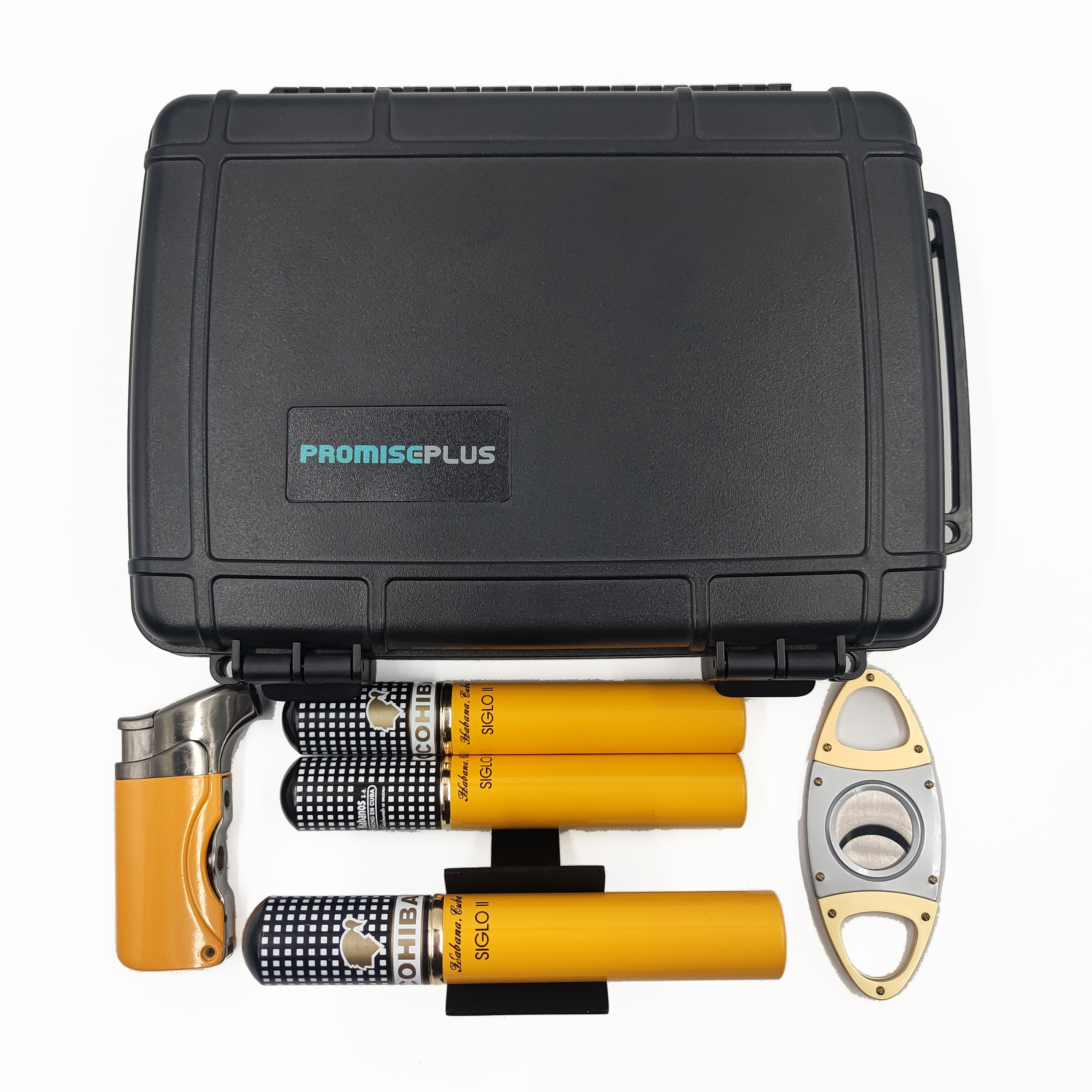 [BP-8001CI] [6CT] Factory Best Price Waterproof Cedar Cigar Travel Case Travel Humidor with Humidifier for Carrying Cigar Outdoor