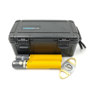 [BP-7002CI] [15CT] Amazon Hot Sale Custom Cigar Travel Case Humidor Box Portable Cigar Humidor Cigar Box with Cigar Cutters