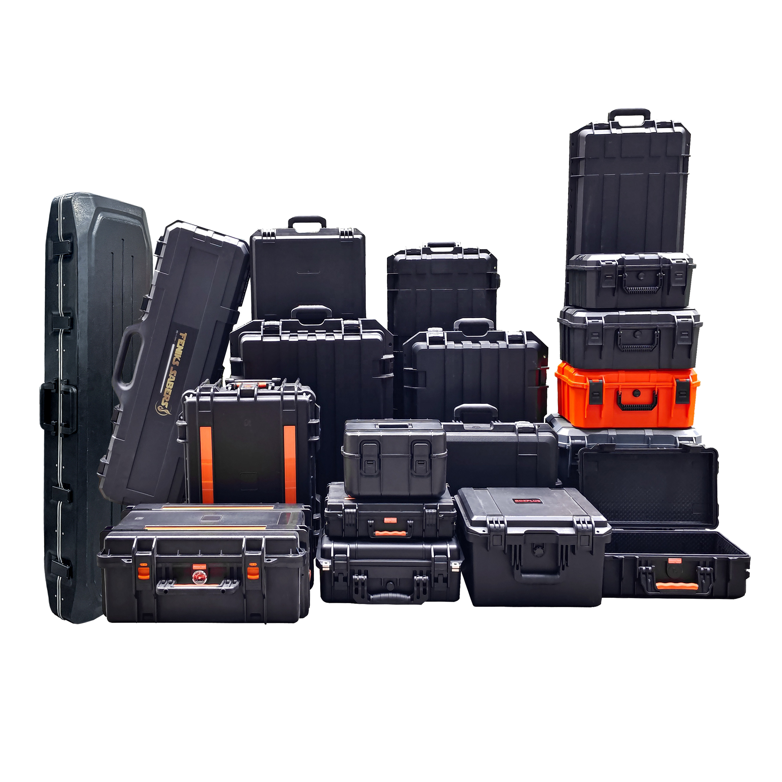 [BP-2838 380*280*135 mm ] New Arrival waterproof plastic tool box outdoor hard case gun cases for pistols
