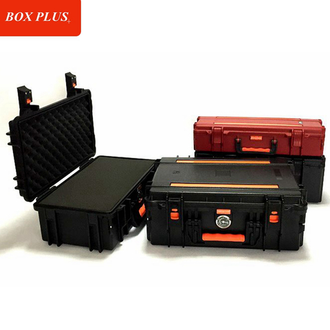 Customizable big case plastic with handles foam hard plastic waterproof storage box military case