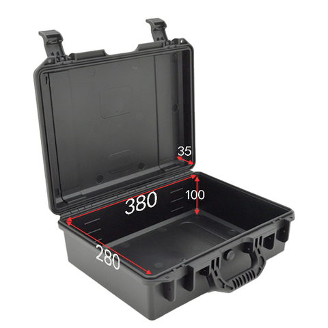 [BP-2838 380*280*135 mm ] New Arrival waterproof plastic tool box outdoor hard case gun cases for pistols