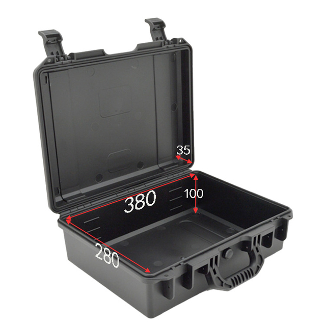 [BP-2838 380*280*135 mm ] New Arrival waterproof plastic tool box outdoor hard case gun cases for pistols