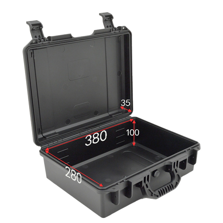 [BP-2838 380*280*135 mm ] New Arrival waterproof plastic tool box outdoor hard case gun cases for pistols