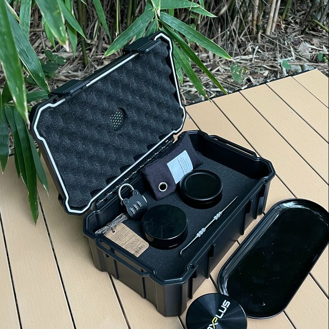 [BP-1202] China Smoke Shop Supplies Hard Shell Smell Proof Smoking Accessories Kits Weed Smoking Accessories Boxes with Lock for Grinder
