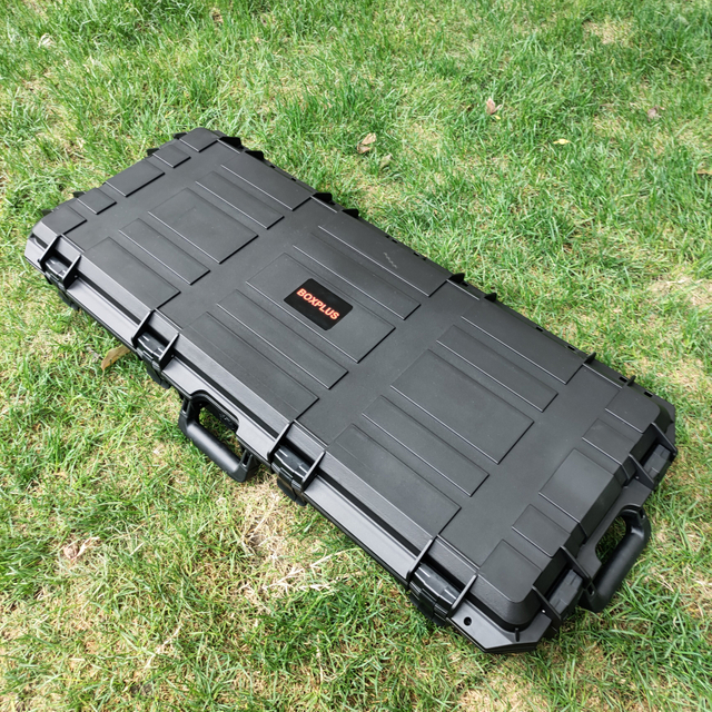 [BP-F9034][878*340*130mm]Hard Plastic Long Gun Case Single Scoped Rifle Case Black Hard Shell Rifle Case Crush-Proof Protection for Firearms and Firearm Accessories