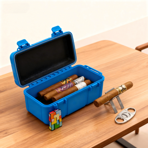 [BP-7002] Portable Travel Box Cigar Accessories Made in China Cigar Boxes Wholesale Cigar Case Plastic Outdoor Box for Travel