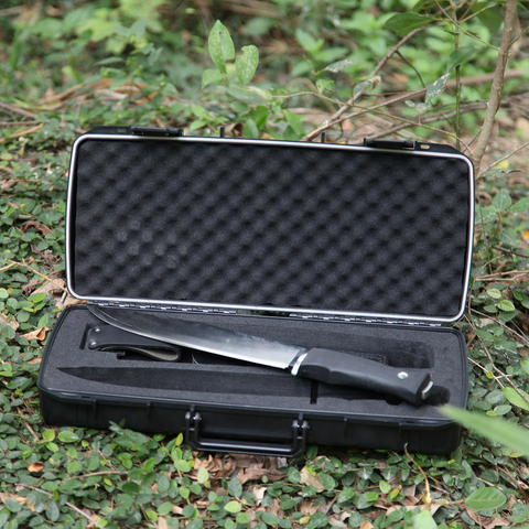Knife Carrying Case Long Carrying Box with Foam Hard Carry Case Long Hard Plastic Case