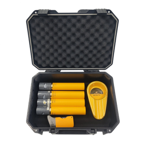 [BP-1601CI] [20CT] Factory 2022 NEW Design Large Cigar Travel Case Cigar Gift Kit Portable Cigar Humidor Travel Cigar Case
