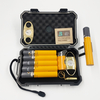 [BP-1201CI] [5CT] NEW Design Manufacturer Wholesale Waterproof Travel Humidor Cigar Gift Portable Cigar Case with Cigar Cutter And Lighter