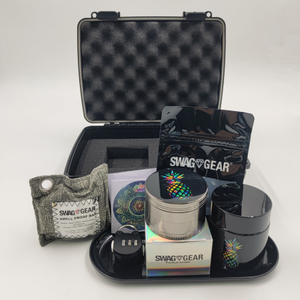 [8002][215*150*75mm]Custom Logo Smoking Box Smoking Kits Marijuanna Smoking Accessories Stoner Kit Pipes Stash Box Whole Set Smoking Smell Proof Case with Grinders