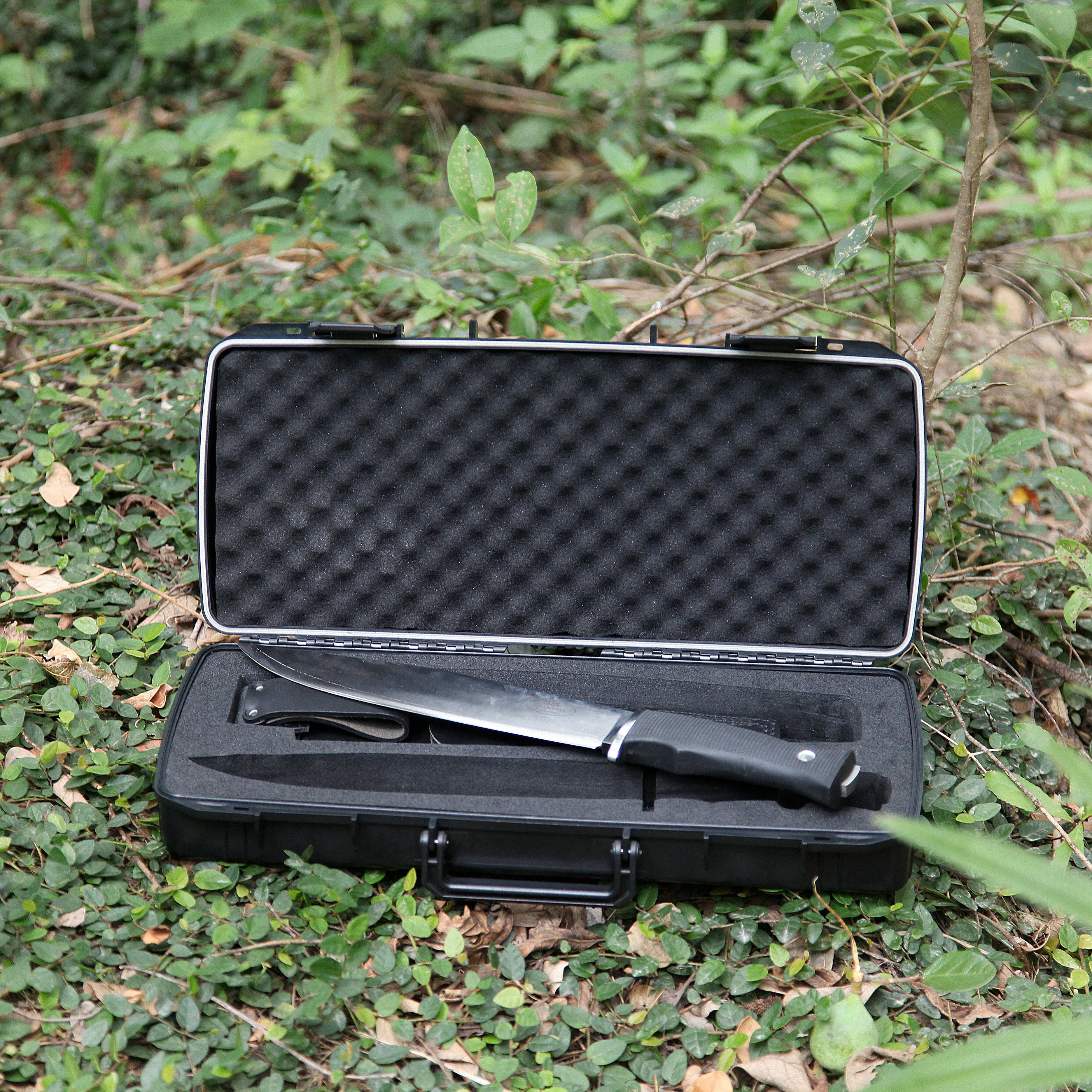 Knife Carrying Case Long Carrying Box with Foam Hard Carry Case Long Hard Plastic Case