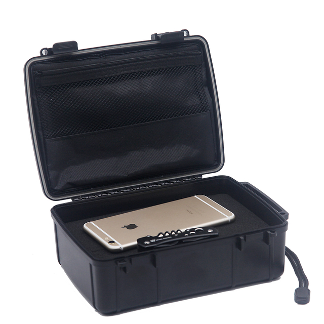 [X-8002][215*150*75mm]High Quality Waterproof Plastic Carrying Boxes Factory Waterproof Plastic Storage Container Boxes with Strap