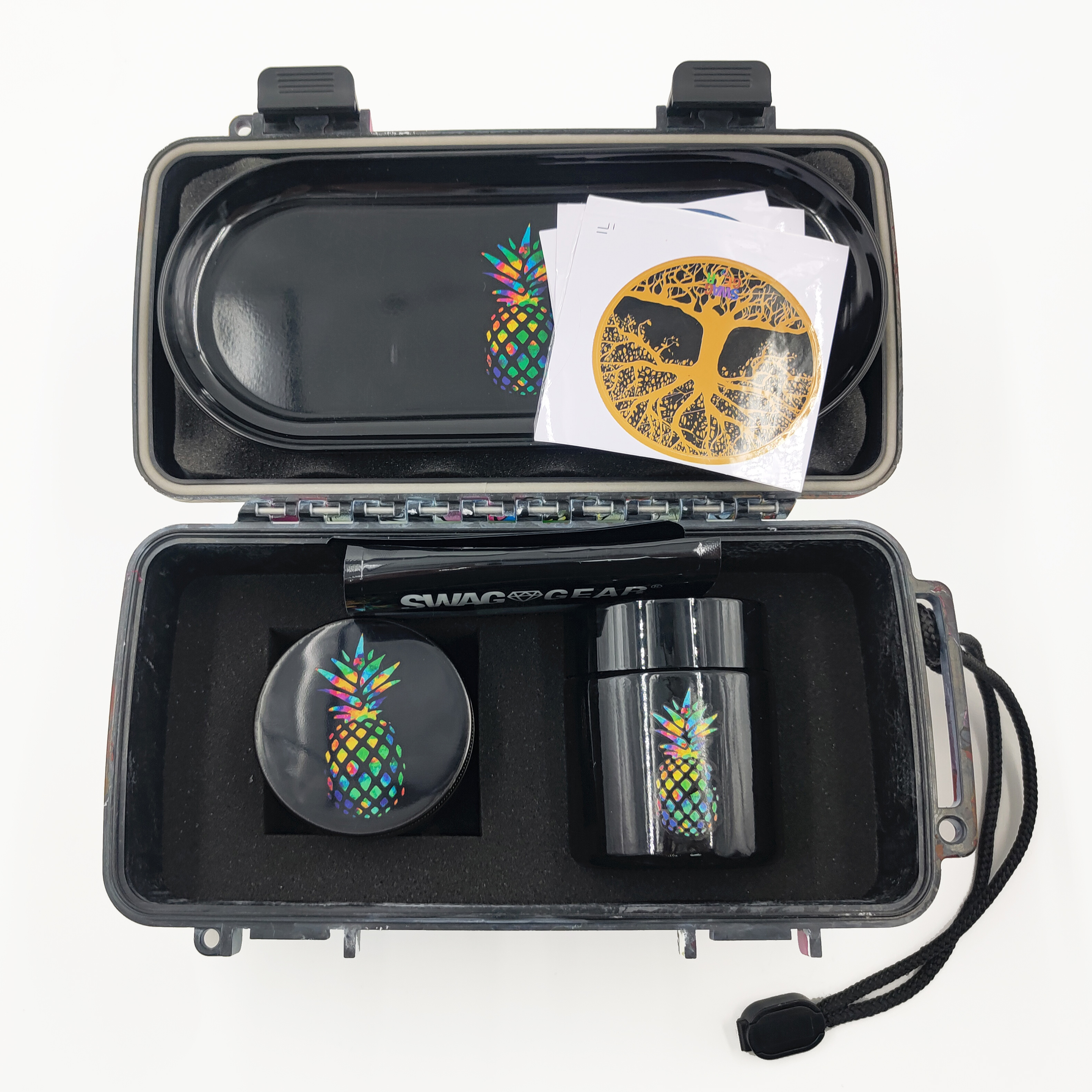 [C7002][208*98*84mm]Manufacturer Wholesale Smell Proof Stash Box Kit Waterproof Smoking Kit for Grinder with Custom Logo