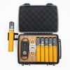[BP-8001] [6CT] Manufacturer Wholesale Hard Shell Cigar Gift Set Portable Cigar Case Travel Humidor Box With Cigar Cutter