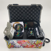 [C1202][215*125*80mm]Carton Fashion Marijuanna Plastic Stash Box Smoking Accessories Grinder Stash Jar And Rolling Tray with Lighter