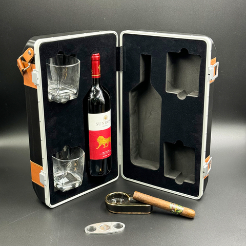 [BP-4023 400*230*120 Mm ] Custom Custom Wholesale Wine Gift Box Wine Gift Set Christmas Gifts for Coworkers
