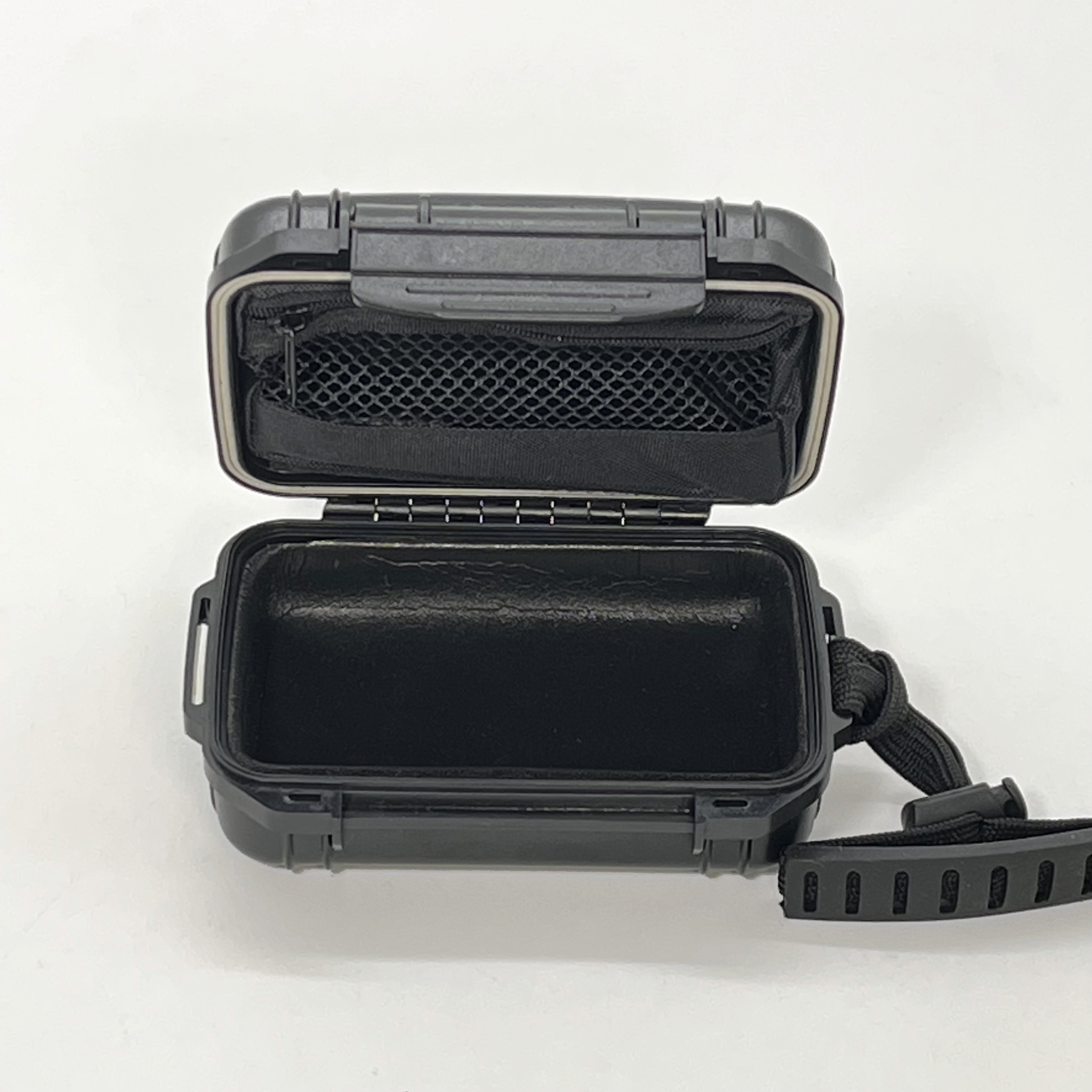 [X-1001A][119*74*45mm]Waterproof Plastic Carrying Case Mini Black Waterproof Hardshell Portable Hard Storage Case Box with Handle