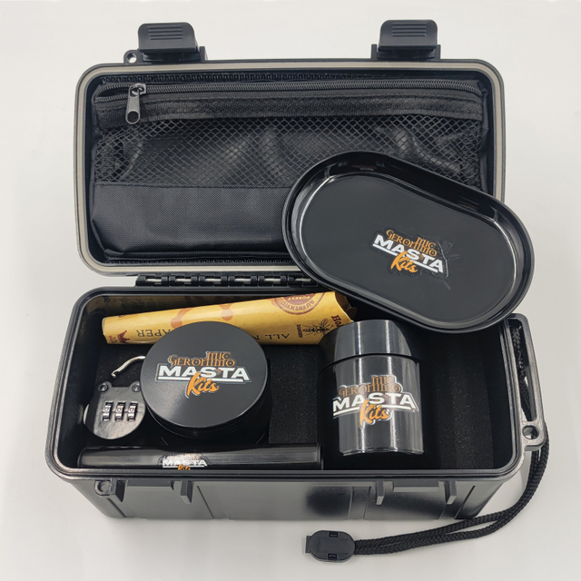 [7002][208*98*84mm]Whole Set Smoke Smell Proof Smoking Travel Kit Custom Logo Plastic Stash Box with Marijuanna Smoking Accessory And Other Grinder
