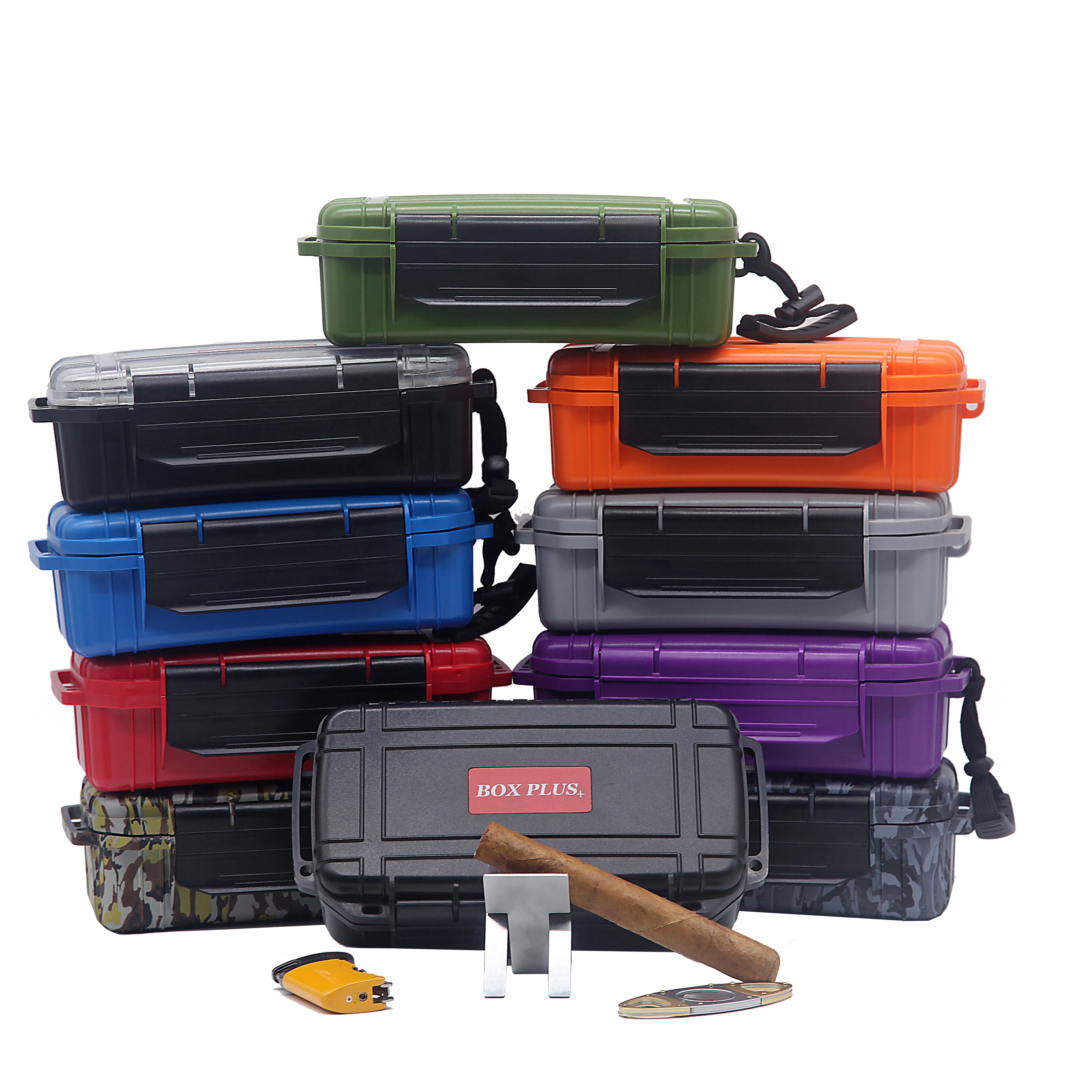 [BP-3003] Waterproof smell proof custom plastic smoking kit plastic stash box for grinder with custom logo