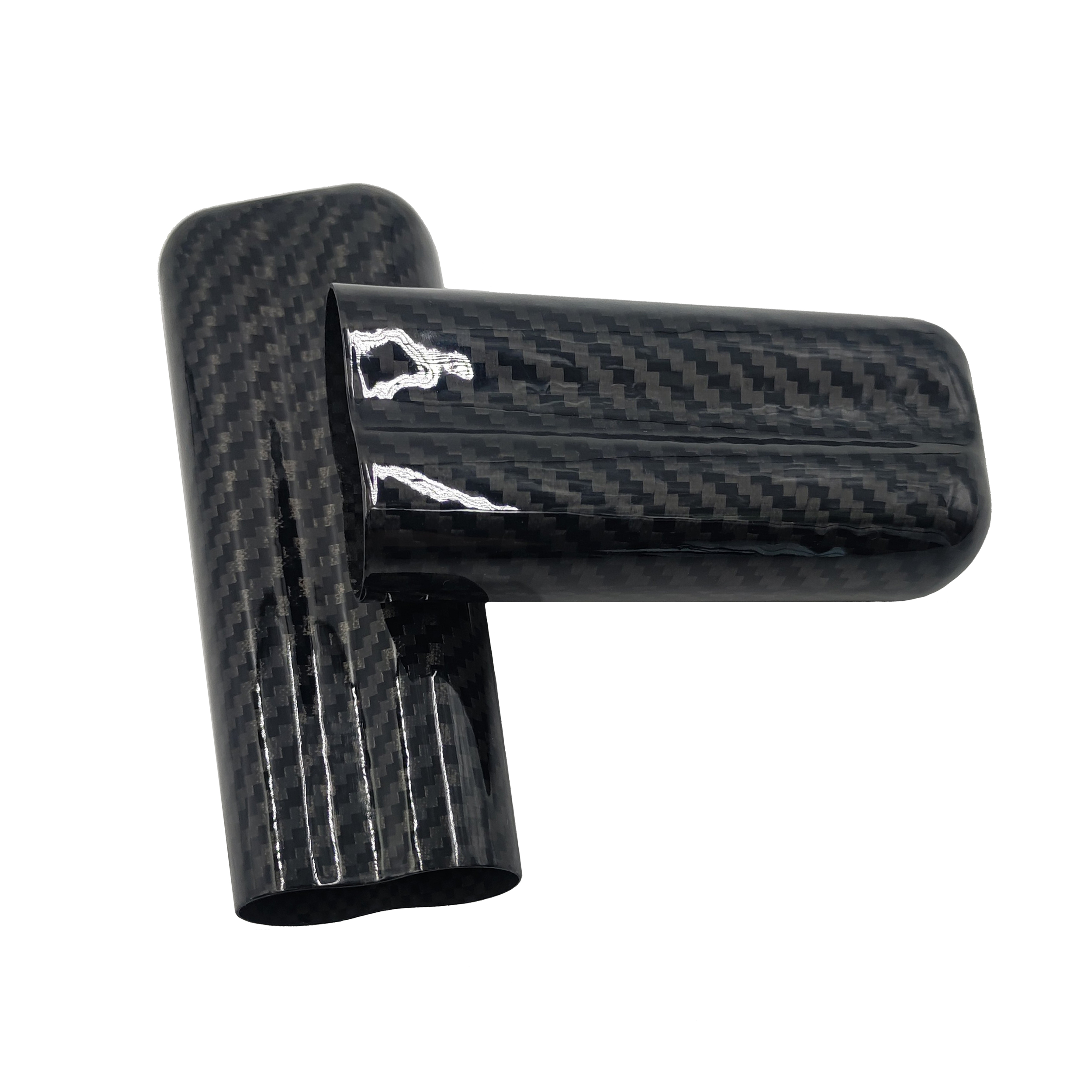 [CB101][159*53.2*28.2mm]Smell proof Cigar Tube Carbon Fiber Cigar Case Smoking accessories kit Portable 2 finger Cigar holder