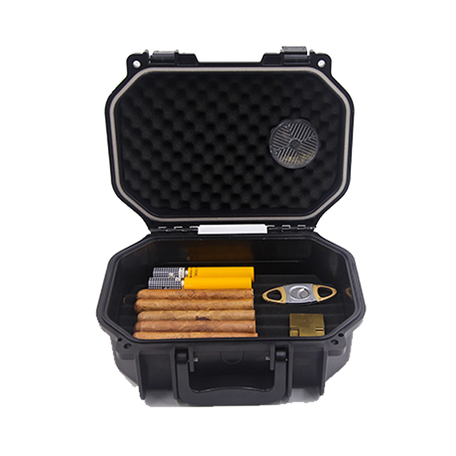 [BP-2817][284*174*113] Manufacturers sell well cigar travel case cigar case travel humidor with custom foam