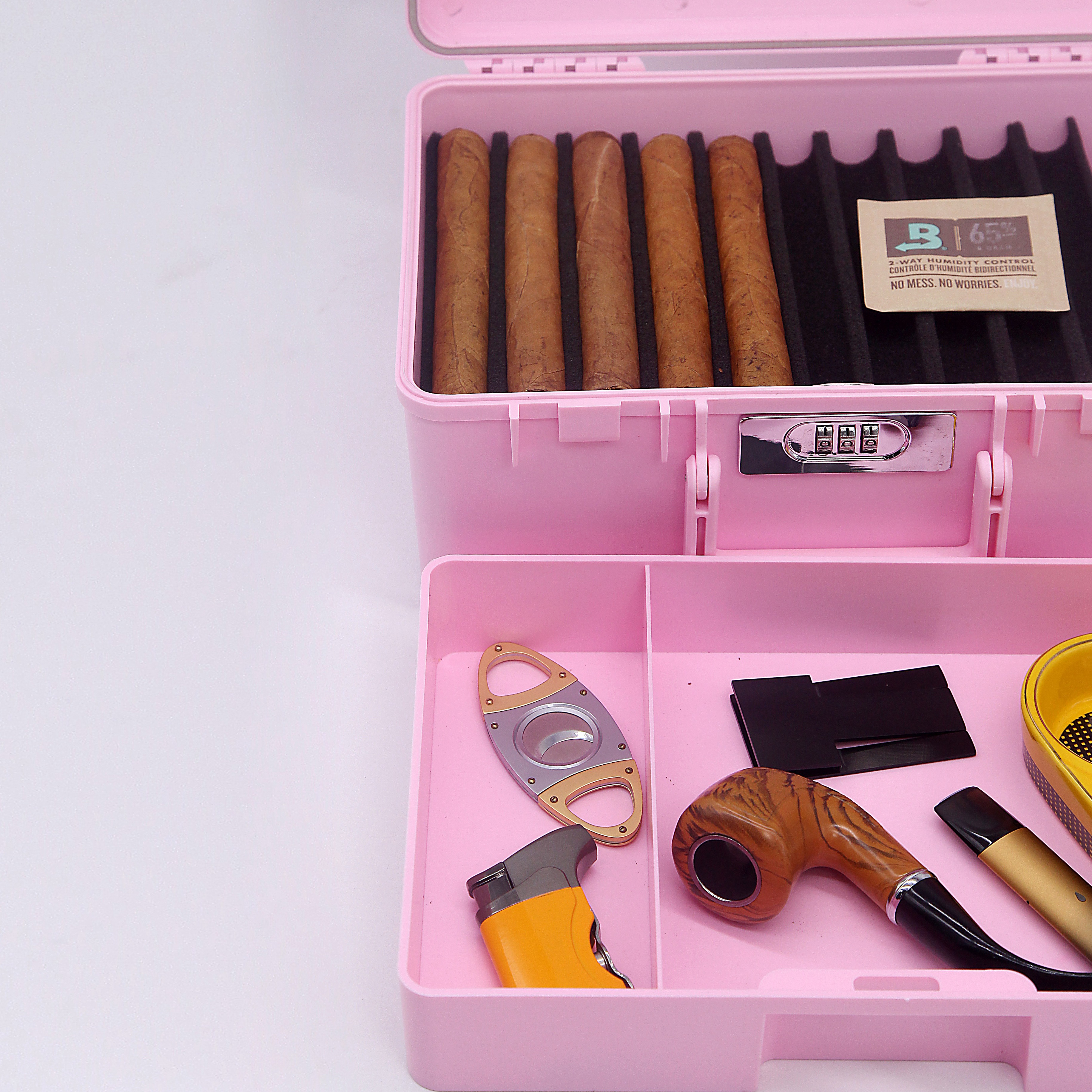  [BP-1404CI] [30CT] Manufacturer Customization Proof Case Cigar Case with Cutter Custom Cigar Logo Boxes