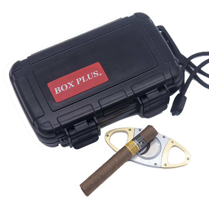 [BP-6001CI] [5CT] Manufacturer Customize Small Compact Cigar Box Travel Humidor Portable Cedar Cigar Case 