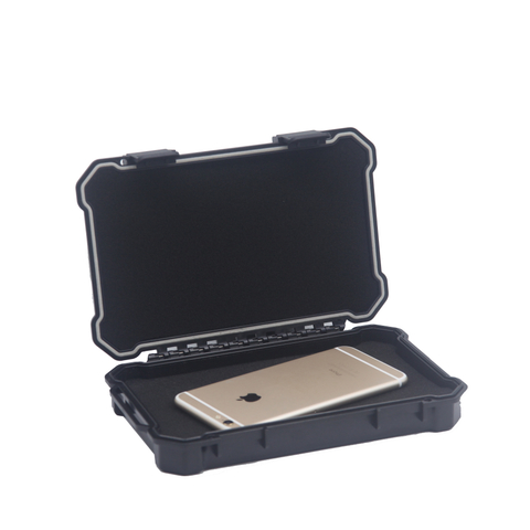 [X-1201][215*125*40mm]High Quality Headphone Storage Case Protective Case Small Toolbox Custom Phone Boxes with strap