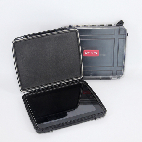 [X-4001][256*198*25mm]Dustproof Waterproof Hard Laptop Boxes Travel Tablet Carrying Cases with Custom Logo