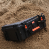 Customizable big case plastic with handles foam hard plastic waterproof storage box military case